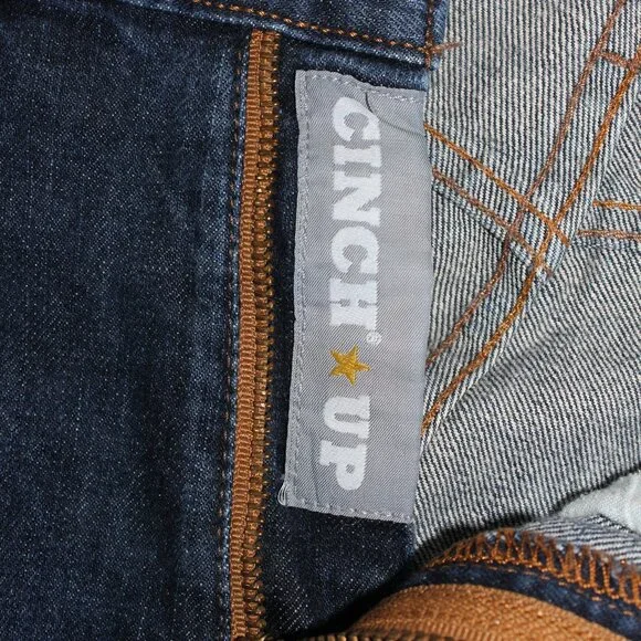 Cinch Jeans Men's 31x32 Silver Label Slim Fit Straight Leg Medium Wash Cowboy - Picture 13 of 15